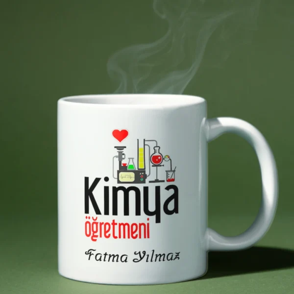 Kimya öğretmeni kupa bardak