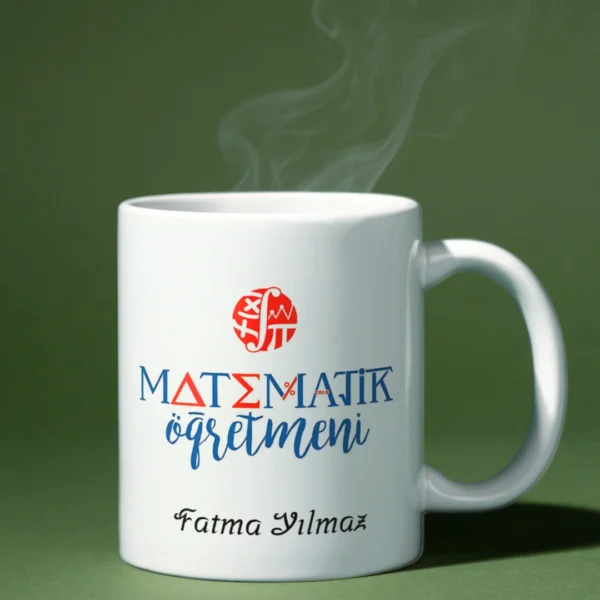 Matematik öğretmeni kupa bardak