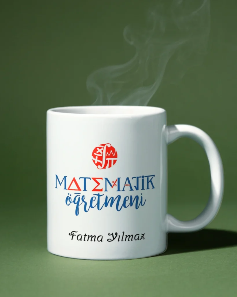 Matematik öğretmeni kupa bardak