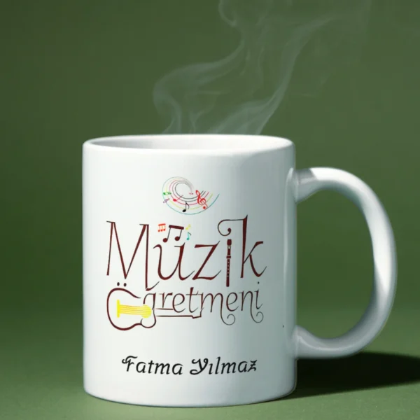 Müzik öğretmeni kupa bardak