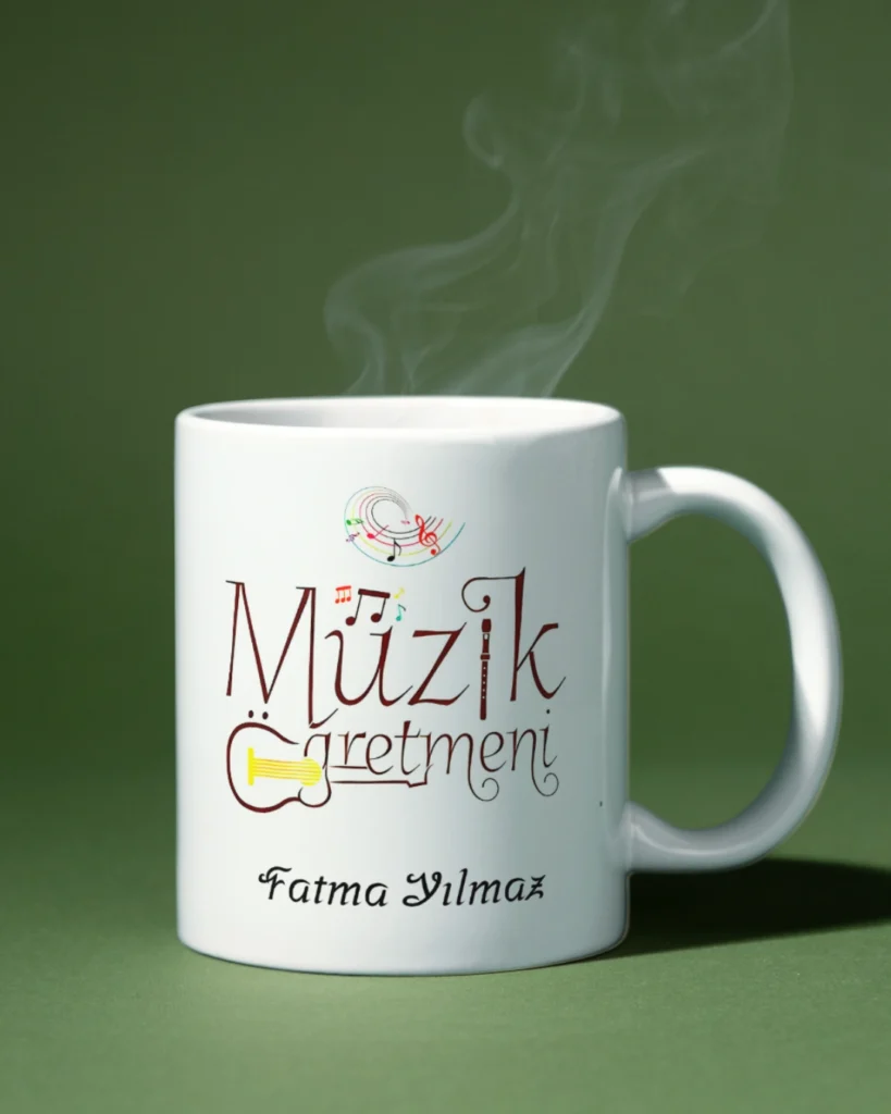 Müzik öğretmeni kupa bardak