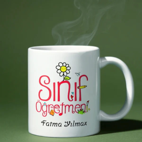 Sınıf öğretmeni kupa bardak